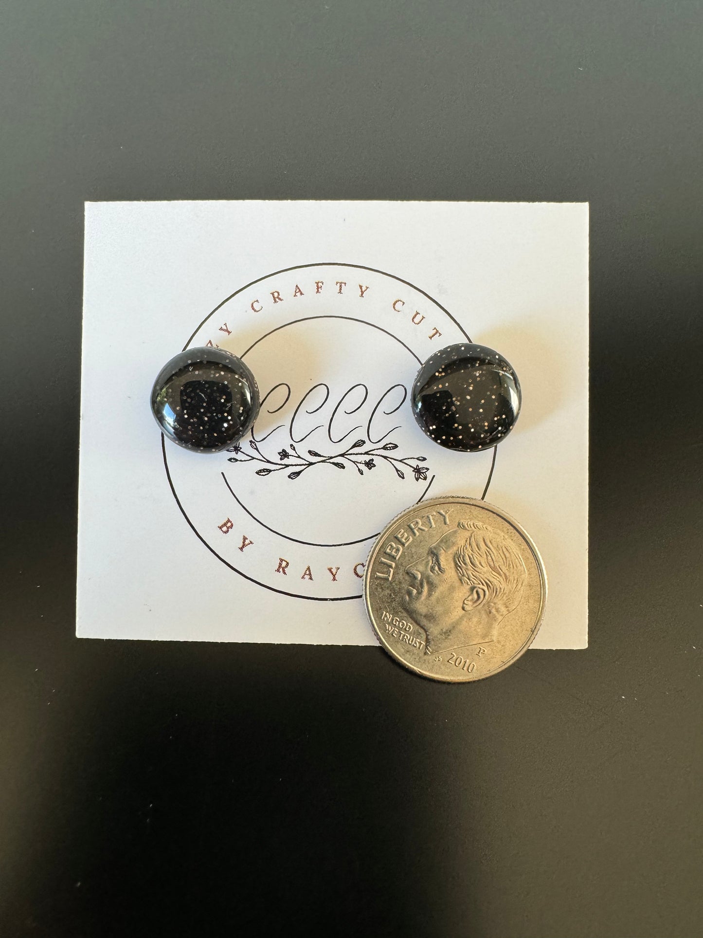 Midnight Sparkle Small Stud